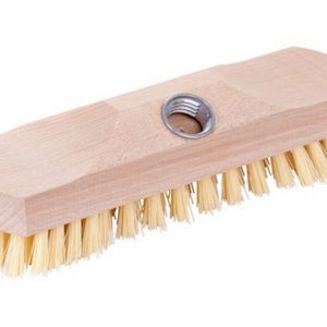 Scrubber with perlon bristles
