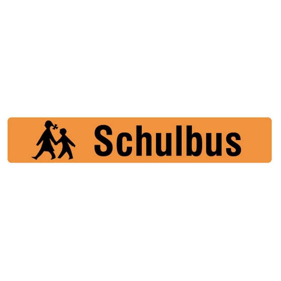 Schulbus-Schilder Kunststoff